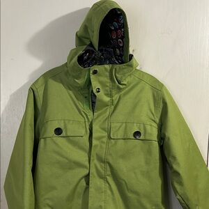 Burton Green Hooded Insulated Jacket-14-16